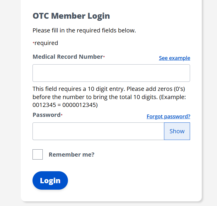 Kaiser OTC Login